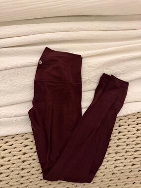 lululemon athletica Women's Deep Burgundy High-Rise Leggings